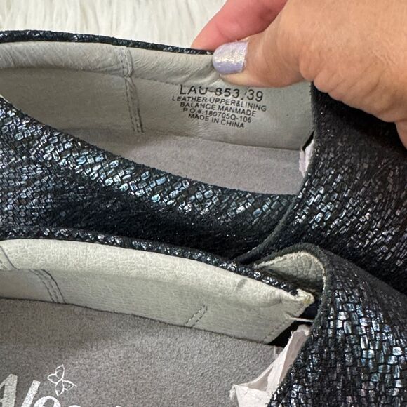 Alegria Women’s Blue Metallic Comfortable Shoes Size 39 - Picture 7 of 9